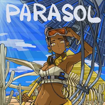 Parasol in Desert