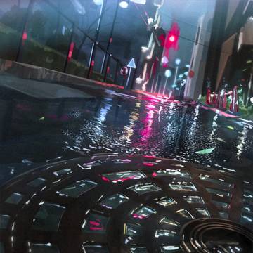 跳ね返る光　【1時間ドローイング×11】