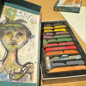 Oil pastel doodle オイルパステルの落書き