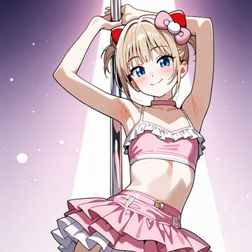 Hello Kitty poledance