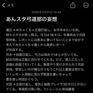 あんスタ弓道部の妄想