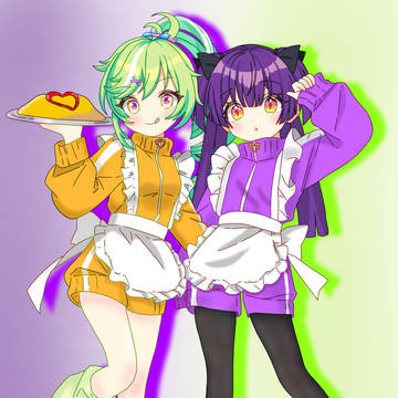メイドカミラ&メイド蕾