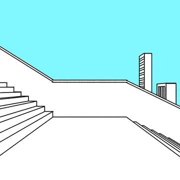 この『階段の踊り場』の描き方動画あります