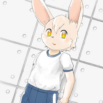 半袖半ズボンのケモショタ