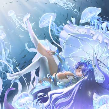 Cantarella with her jellyfishes