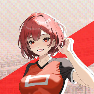 アニメ絵の練習の為、模写しました