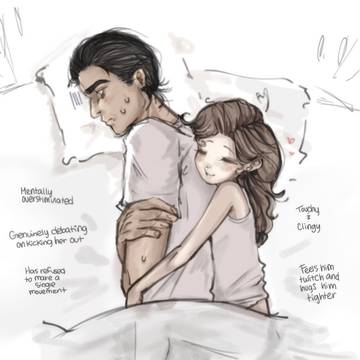 sleeping togther colored