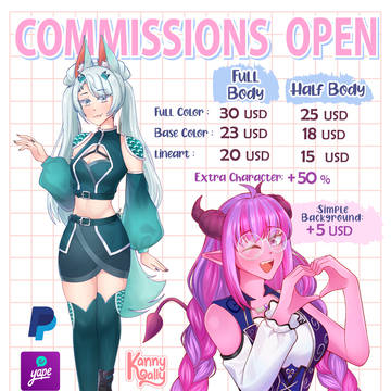 ✨ COMMISSIONS OPEN ✨
