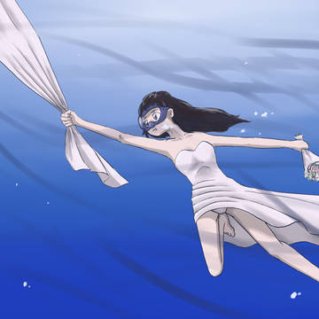 水中ウェディング