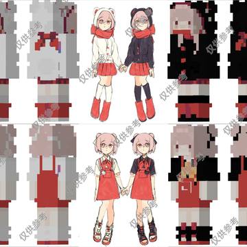 マイクラフトのskinを描いた