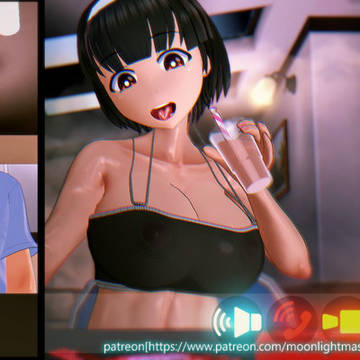 亜美ちゃんは断れない~精飲ビデオ通話編~
