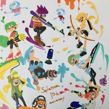 スプラトゥーン10周年めでたい( ◜ᴗ◝)