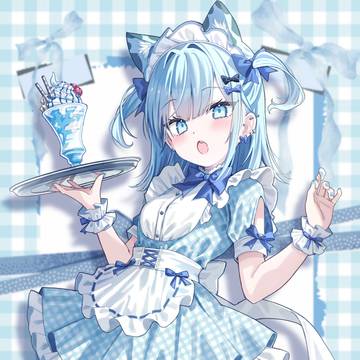 チェック×リボンメイド