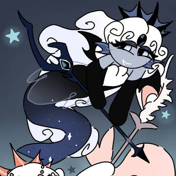 Black pearl and white pearl