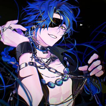 青髪くん