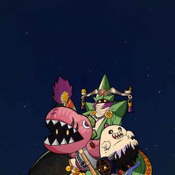 黄色い目の進化ラインを描いてみました。