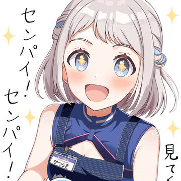 初めて書いた手書きPOPを見せてくれるリーリヤ