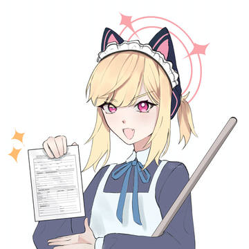 Momoi with an mysterious paper