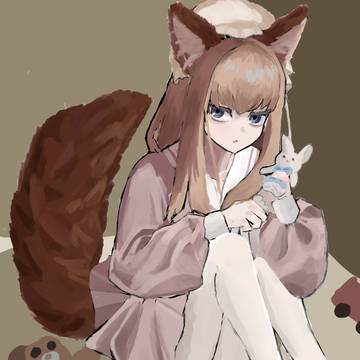 狼耳の女の子