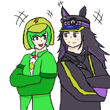 フェノーメノとケロロ軍曹（フレンズ化）です