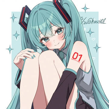 ミクちゃん描き描き