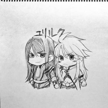 ユリルク落書き
