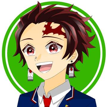 竈門炭治郎描いてみた