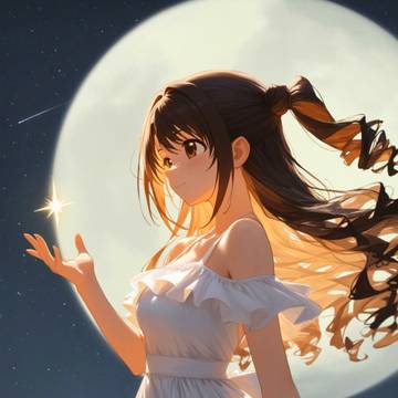 月夜の卯月ちゃん