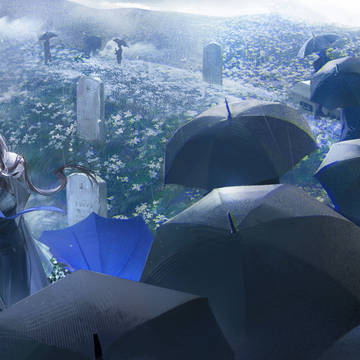 雨中