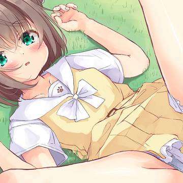 草原とネコチャン