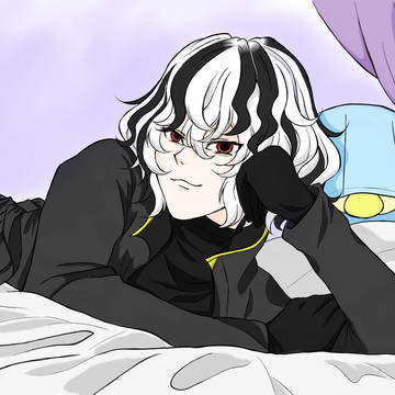 Victor Ashford in bed