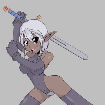 ダークエルフの剣闘士