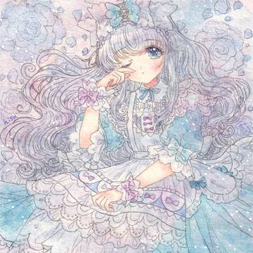Rainy color girl