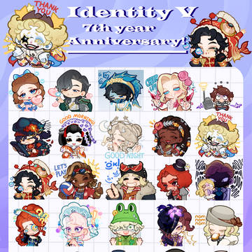 IDV anniversary stickers