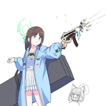 アイリの片手撃ち
