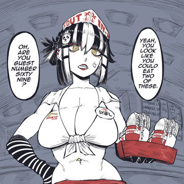 Goth Waitress