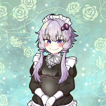 ゆかりさんスケスケシースルーメイド黒ビキニ