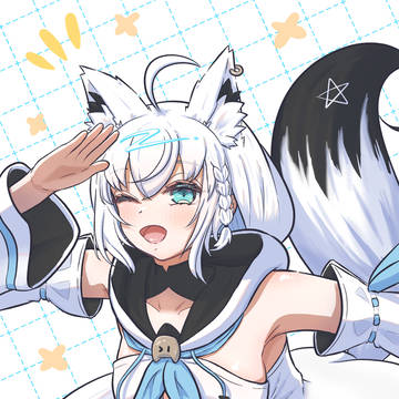 フブちゃん7周年お祝いイラスト