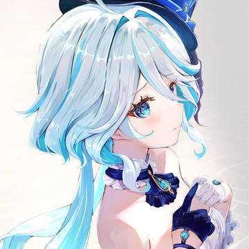 ドレスが似合うか不安になってるフリーナ