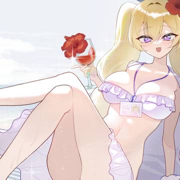 金髪水着の女の子