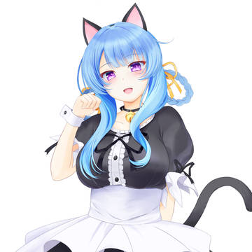 オリヴィエ×御園千莉(猫耳メイド服)
