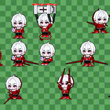 호쾌한 쌍검 이도류 도트!double sword Pixel