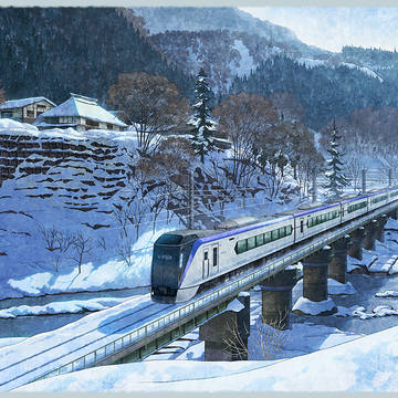 雪中白駒