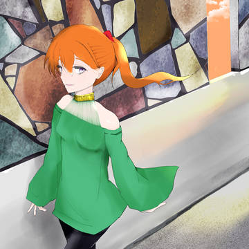 女の子描いてみた