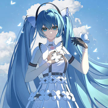 温室初音可爱于是我画了