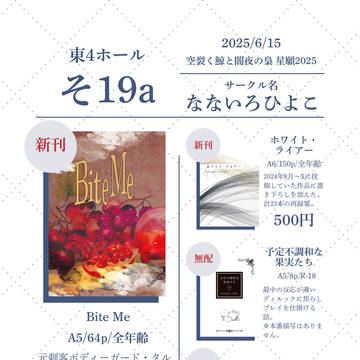 【空裂く鯨と闇夜の梟 星願2025】お品書き【東4そ19a】