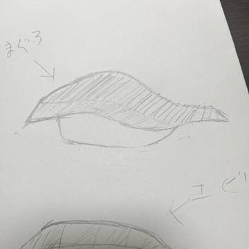 久しぶりのお絵描き（寿司）