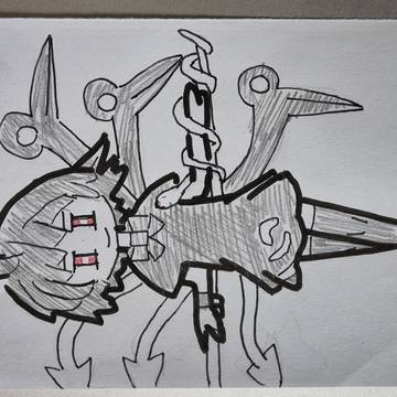 あかい白黒