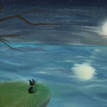 さざ波の月夜