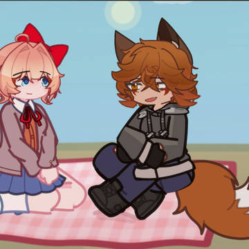 Sayori and Ren Hana